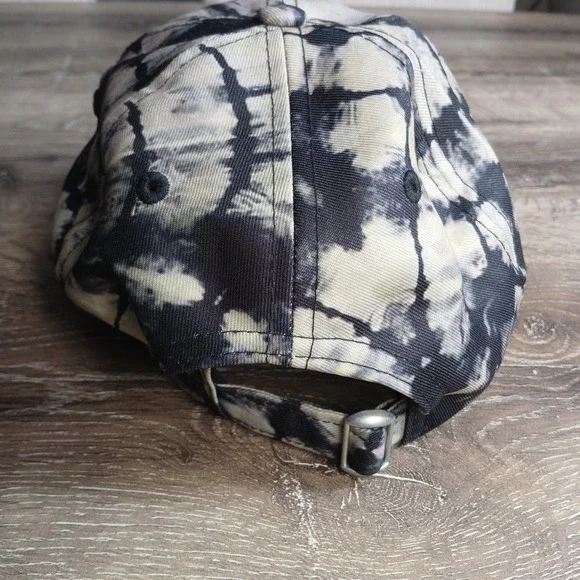 AC/DC Adjustable Baseball Cap Hat‎ H3 Headwear Black Tie-Dye HA - Picture 3 of 8